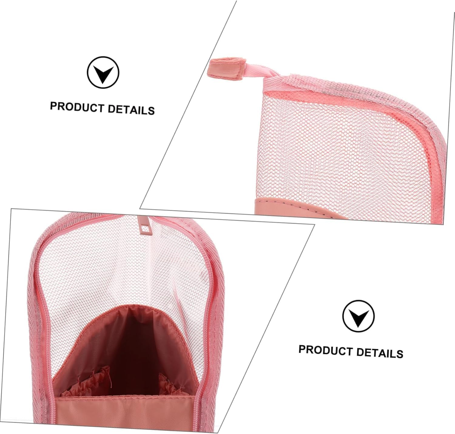 Fokmuaex Stand-Up Makeup Brush Storage Organizer Bag &ndash; Waterproof Dust-Free Travel Holder for Brushes & Cosmetics (Pink) image number 1