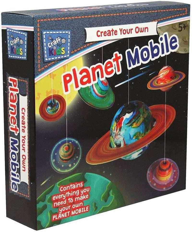 Create Your Own Planet Mobile - Kids Craft Kit - All Crafting Materials Included - Age 5+ image number 5