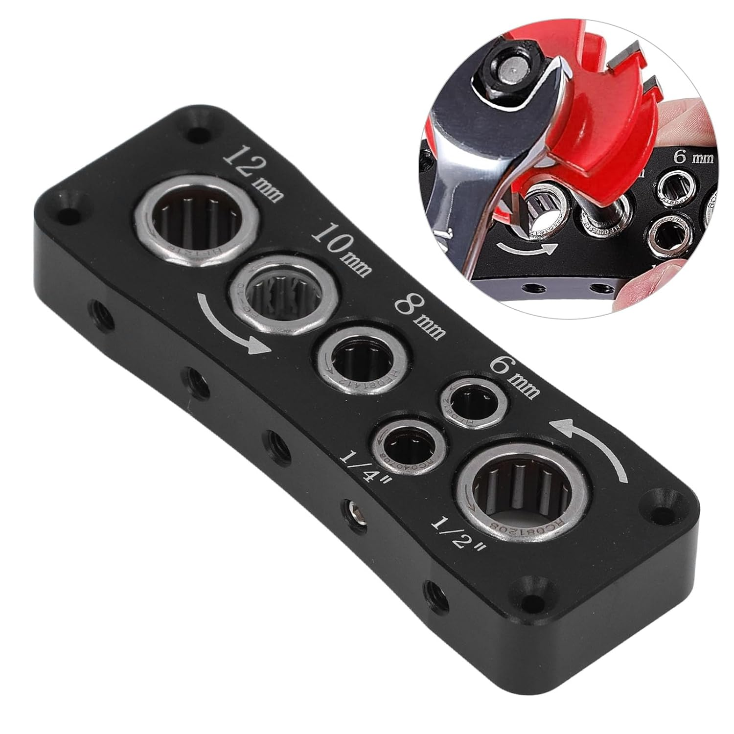 High Carbon Steel Router Bit Holder, Multifunctional Lightweight Router Bit Tray, Efficient Tool Changes, Portable Router Bit Organizer image number 6