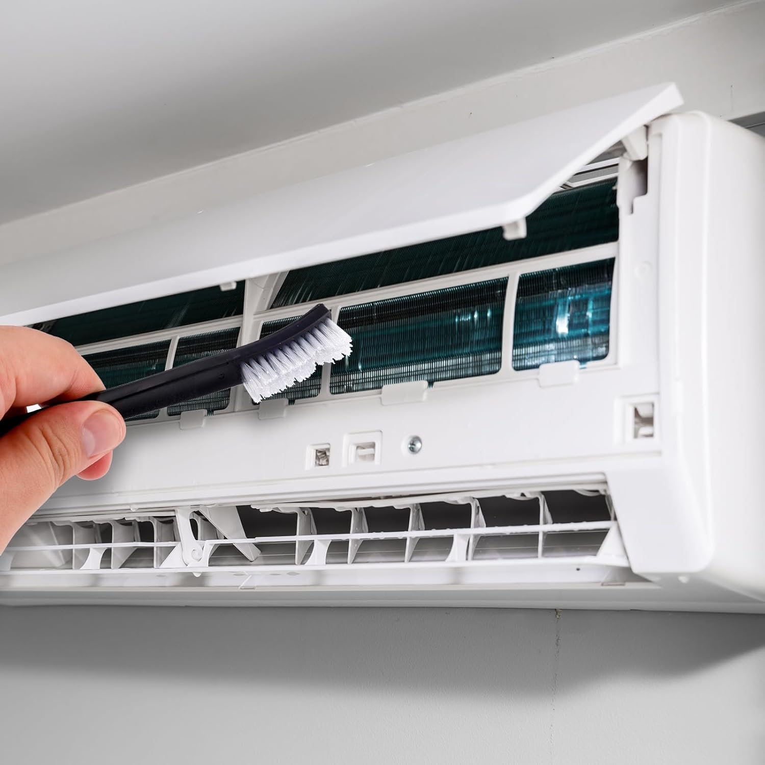 4Pcs Double Ended Nylon Cleaning Brushes, Multifunctional Small Cleaning Brush Durable Nylon Brushes for Cleaning Crevice Detailing Brushes for Jewelry Bicycle Car Shower Head image number 1