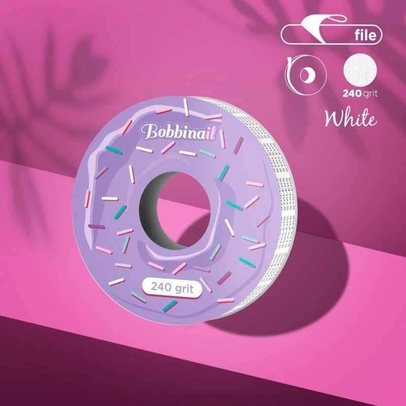 STALEKS PRO Expert Disposable White Abrasive Tape (240 Grit, 7M) Spare Block &ndash; Straight Nail File Spare Roll for Eco-Friendly Manicure & Pedicure image number 6