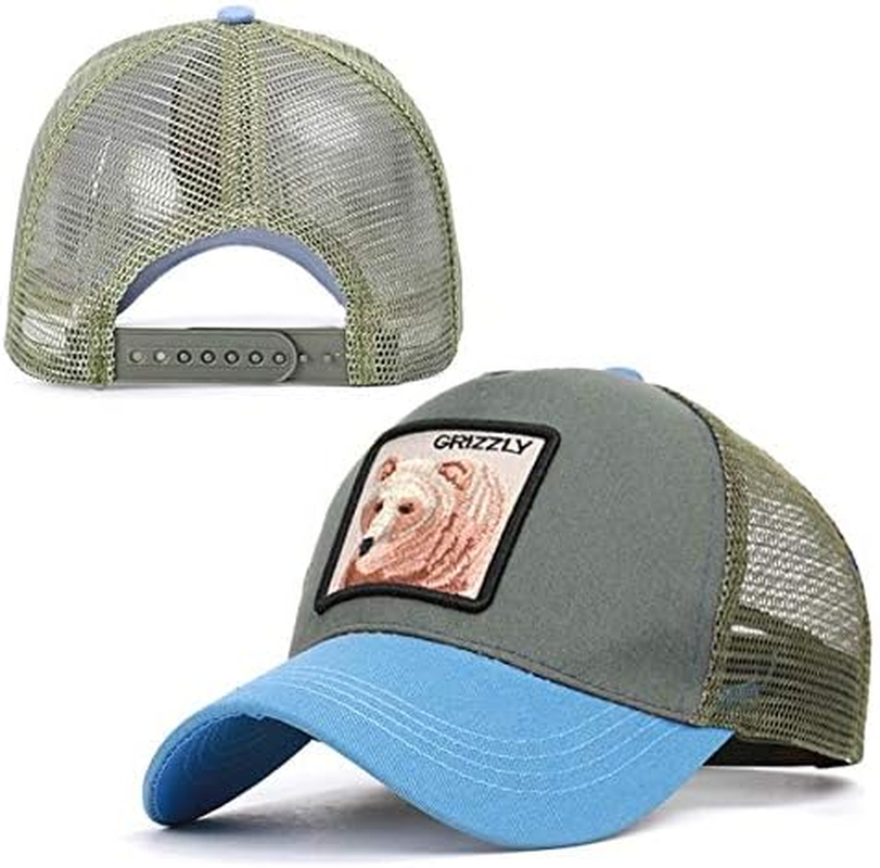 QOHNK Baseball Cap Fashion Unisex Mesh Cap Animal Baseball Hats Men Women Commuting Outdoor Travel Hats