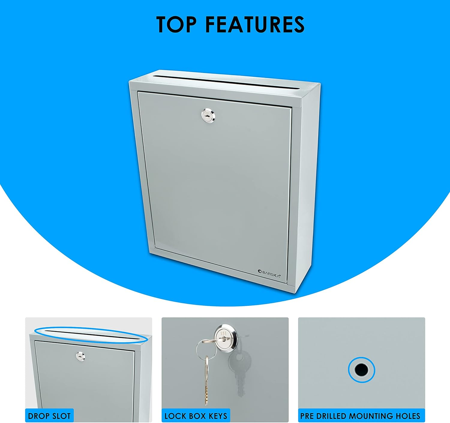 Barska Multi-Purpose Drop Suggestion Mail Box image number 6