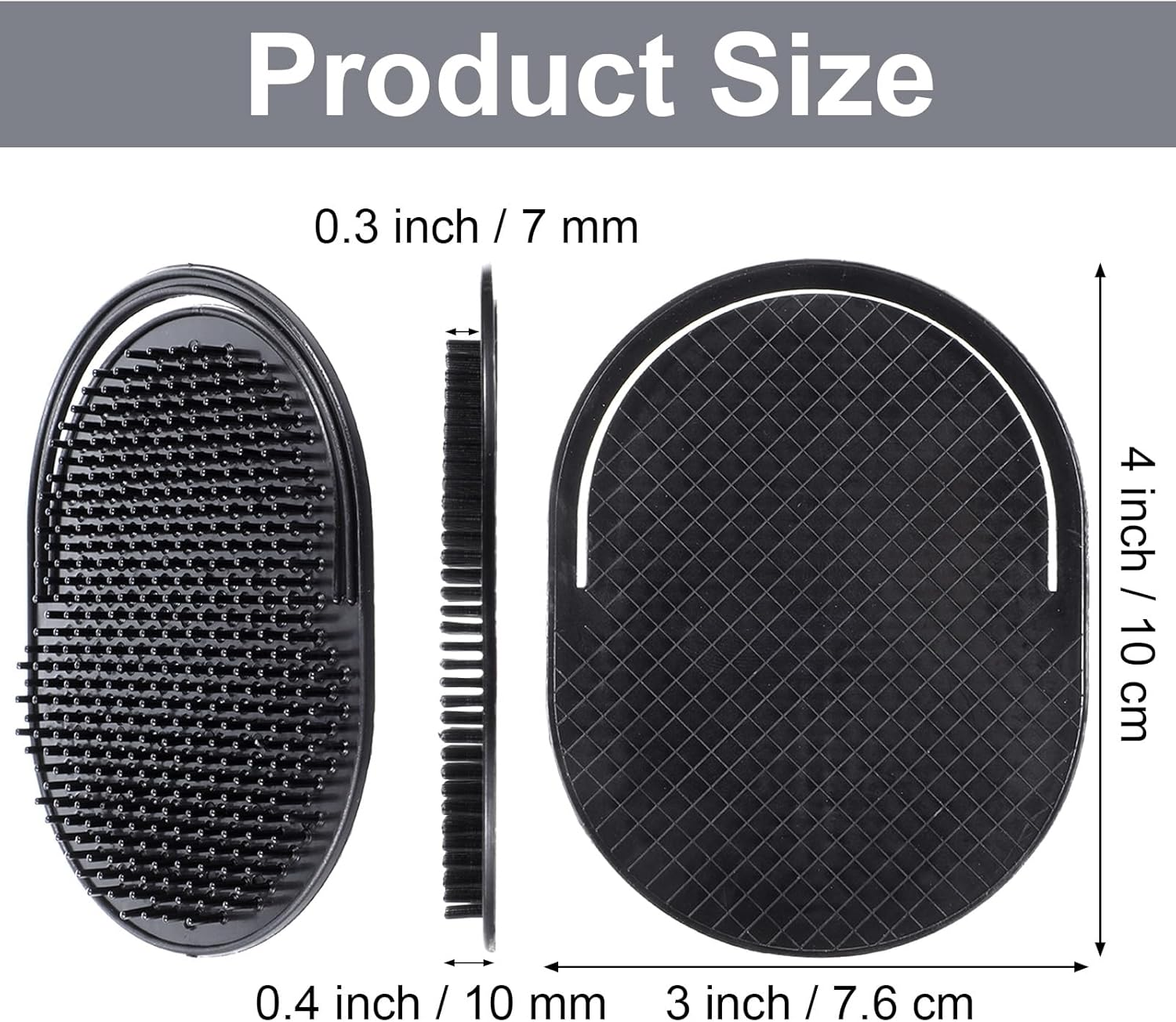 12Pcs Palm Combs for Men, Portable Pocket Hand Comb for Men Soft Shampoo Comb Scalp Massage Brush for DIY Hair Styling Scalp Massage and Shower Hair Brush (3.74'' X 2.95'')