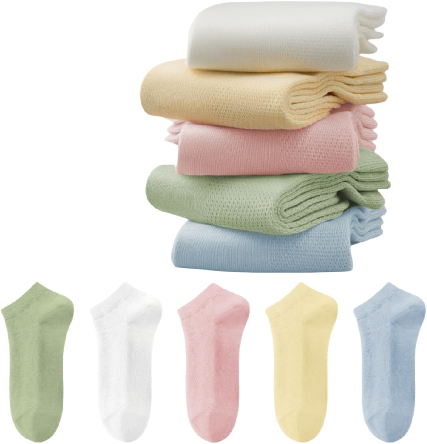 20 Pairs of Disposable Socks, Breathable Cotton Socks, Portable Compressed Design for Travel & Daily Wear (Men & Women)