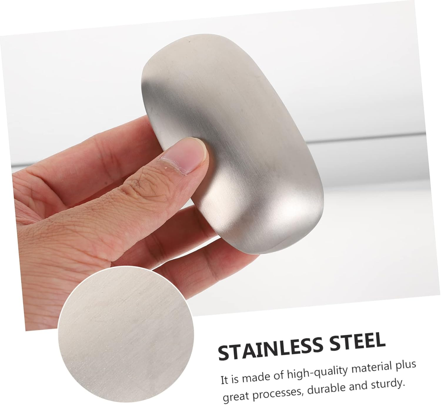 SHOWERORO Removing Fishy Soap Odor Soap Bar for Chef Industry Stainless Steel Tool image number 6