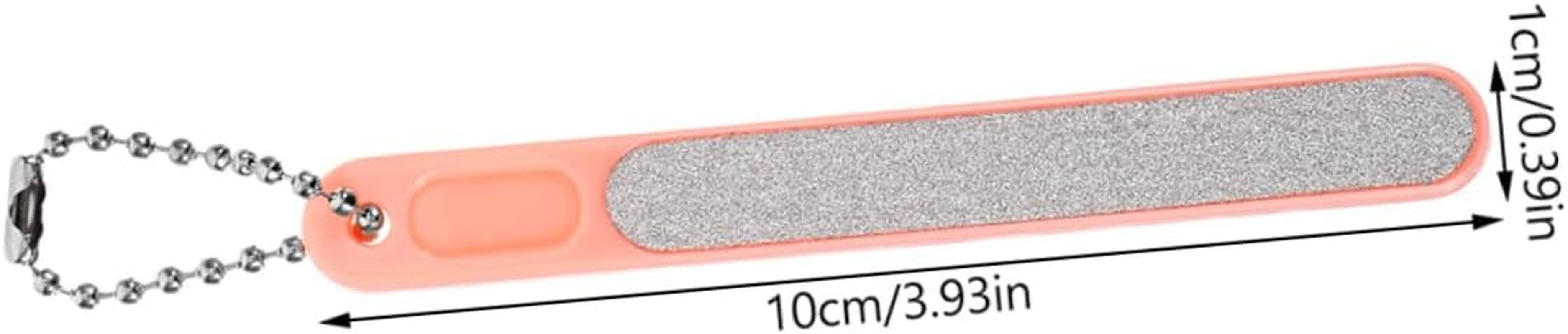 BESTYASH 3Pcs Natural Thick Fingernail Files Coarse Grit Nail File Nail Buffer Travel for Women image number 4