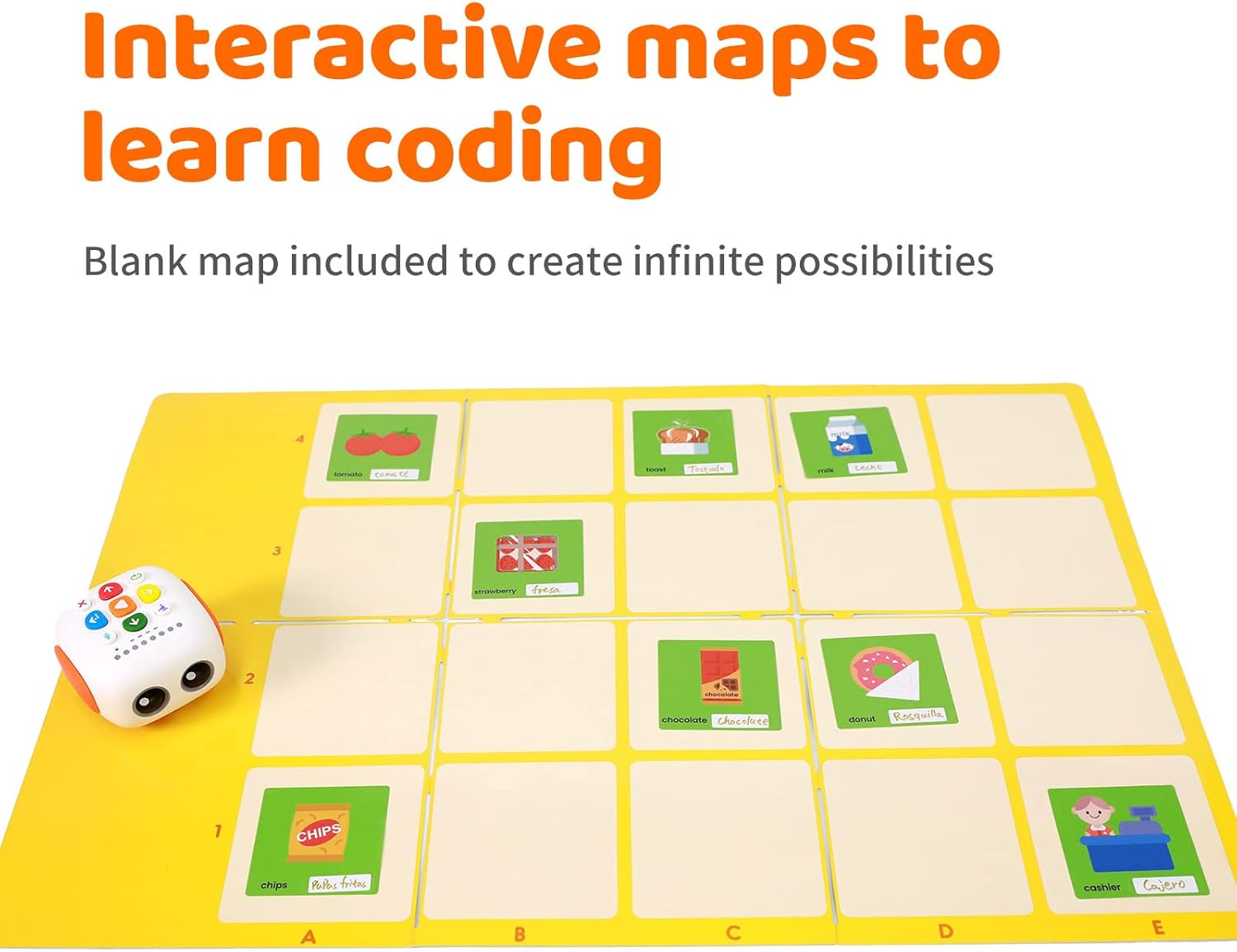 Matatastudio Talebot Pro Programmable Robot for Children, 3-5 Interactive Robot Toy for Multilingual Education and Early Programming Learning, STEM Learning Toy, Toddler Robot Kit