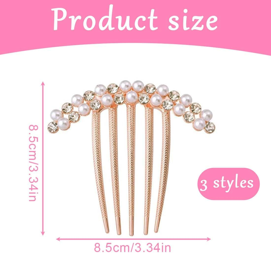 IKOPFLN 3 Pack French Hair Clips, French Twist Hair Clips, Metal Hair Accessories for Women and Girls, Hair Bun Pins for Thick and Thin Hair, Hair Clips for Women and Girls image number 6
