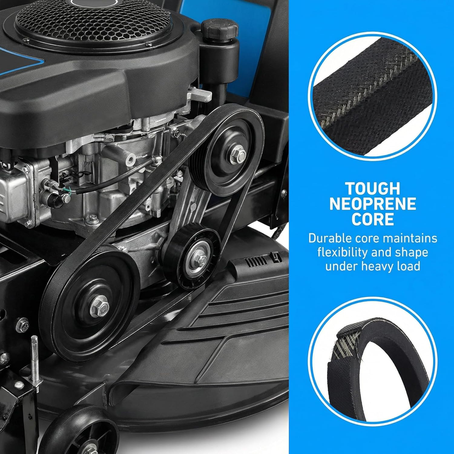 115-4669 Drive V-Belt 3/8" X 33 1/4" for Toro Recycler 22'' 20332, 20333, 20334 and 20338Lawn Mower image number 6