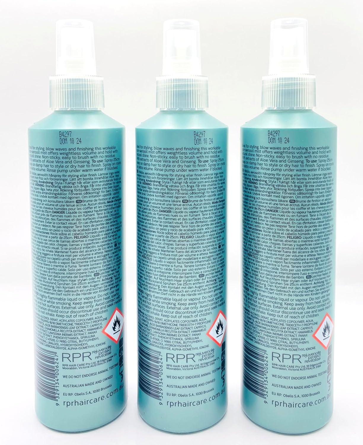 RPR Hold Me Gently Light Session Spray 250 Ml X 3 Set