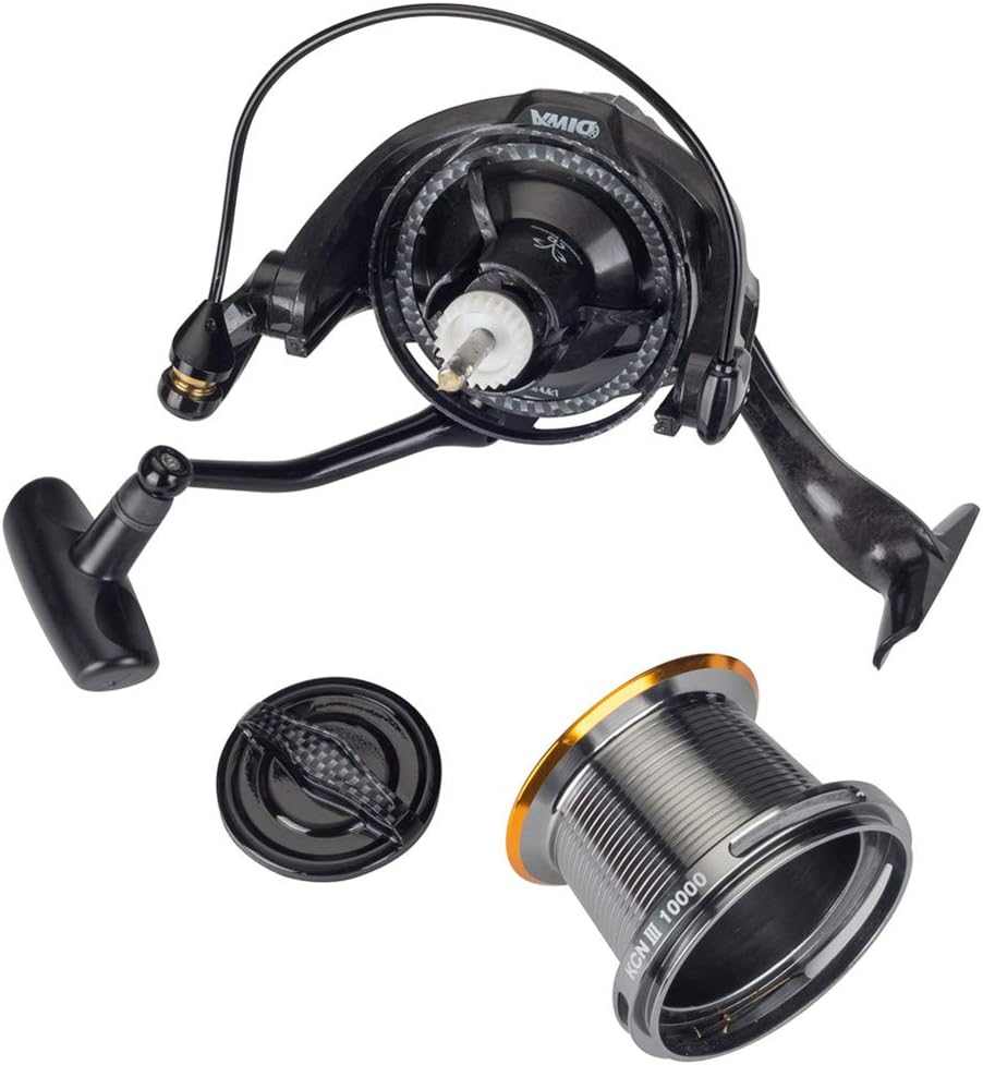 Diwa Fishing Reels Spinning 8000 10000 14000 Series Spool Freshwater Saltwater Big-Game Surf Fishing 12+1 Stainless BB 70 LBS Max Drag Carbon Fiber Ultra Smooth Powerful Oversize Gear image number 3