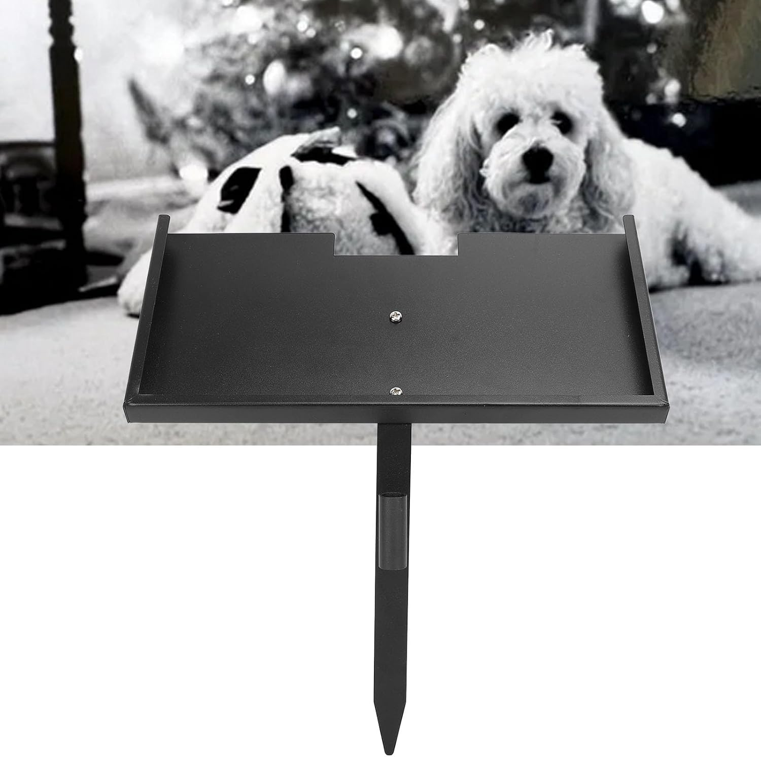 Grave Marker Stand, Heavy Duty Iron Memorial Stone Stand for Loved Ones Pets, Grave Marker for Cemetery, Memorial Stones for Loved One, Easy to Install image number 6