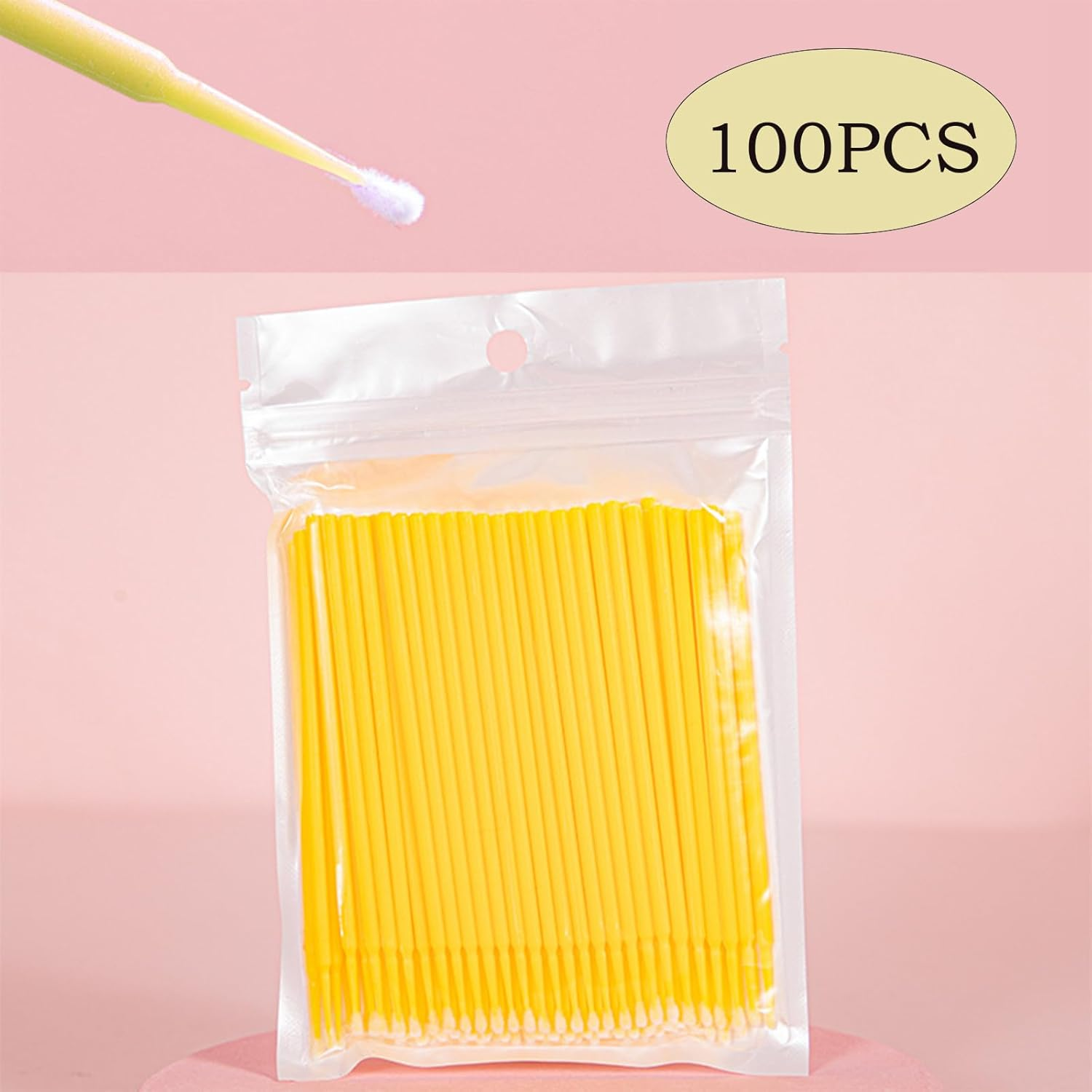 500Pcs Micro Brushes, Micropore Brushes, Eyelash Brush, Microbrushes, Micro Applicator Brushes, Applicator Eyelash for Eyelashes Extensions 5 Color image number 6