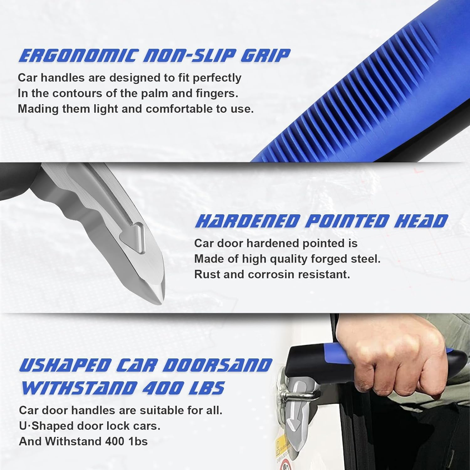 Car Door Handle Assist for Elderly Car Handle Assist Portable Vehicle Support Handle for Getting in and Out of Car Car Door Latch Handle with Window Breaker for Seniors and Handicapped image number 1