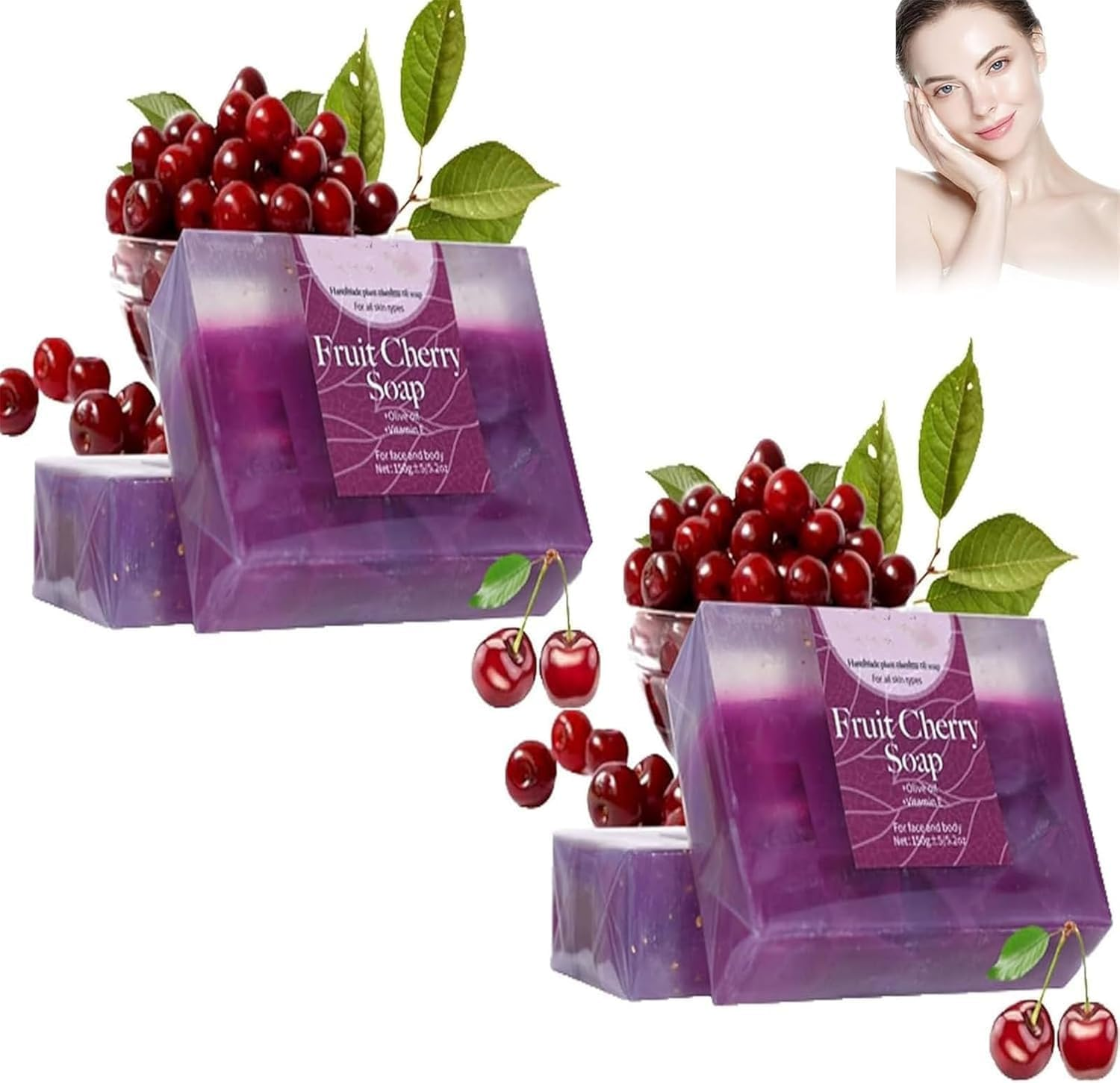 Organic Face Soap,Moisturizing Soap for Body & Face Brighten Skin Colour,All Natural Soap Bar,Suitable for All Skin Types