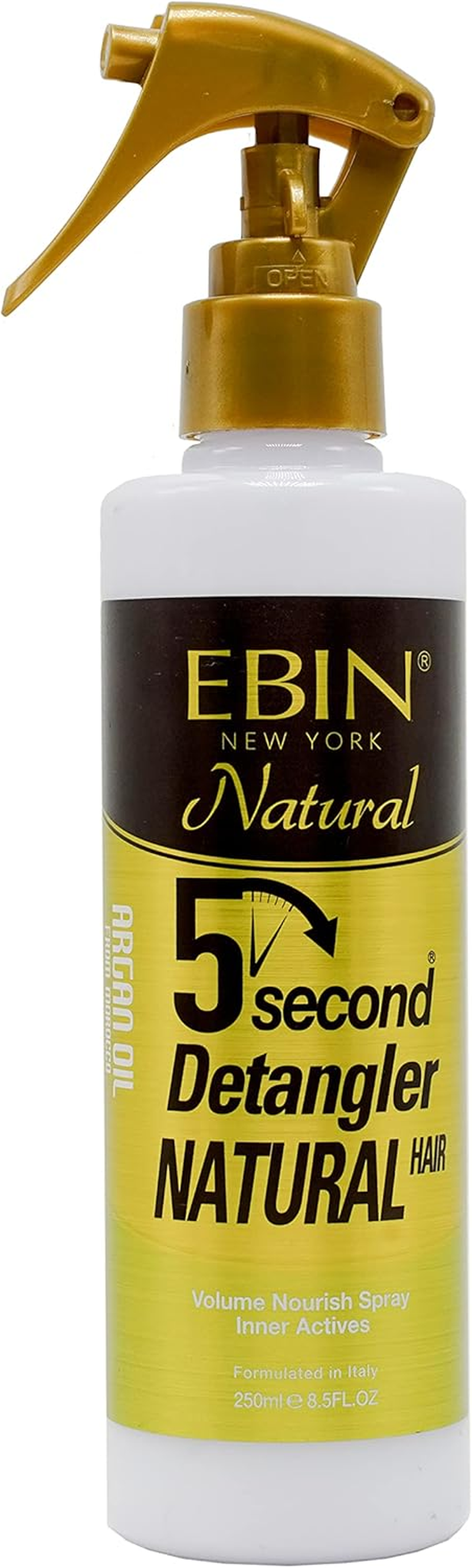 5 Second Detangler - Infused with Moroccan Argan Oil | Instant Moisture | Lightweight Conditioning | Softening and Smoothing | Natural Curls, Coils and Waves | Natural Hair 8.5 Oz / 250Ml image number 4