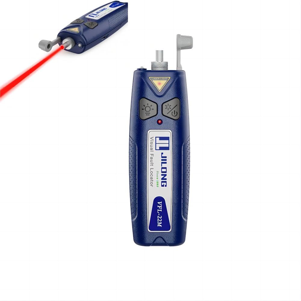 30 KM JILONG VFL-22M Mini Pocket Visual Fault Locator, Fiber Optic Cable Tester Vfl10Mw 20Mw 30Mw,Led Light (VFL-22M-G-30) image number 2