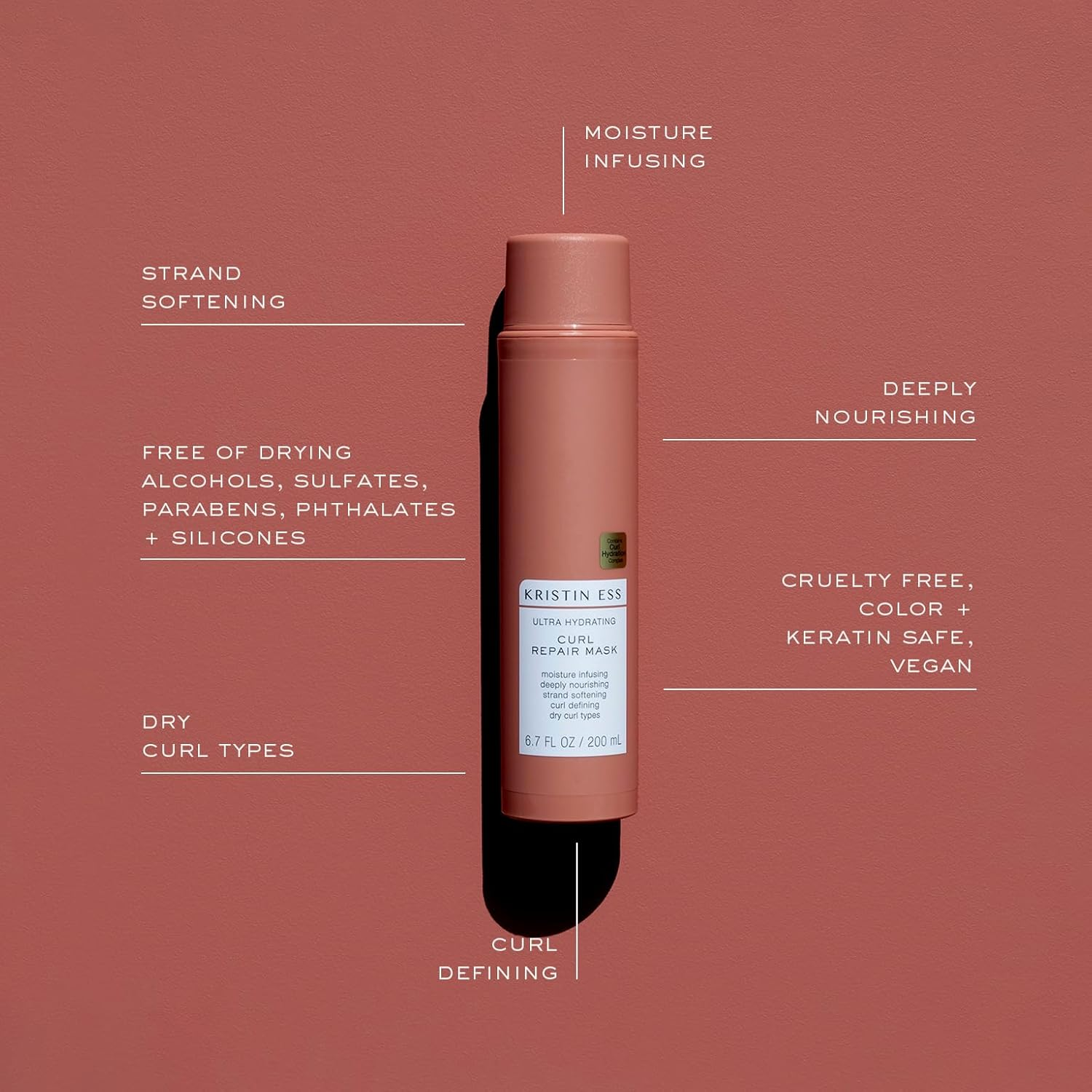 Kristin Ess Ultra Hydrating Curl Repair Mask, 198.14 Ml image number 1