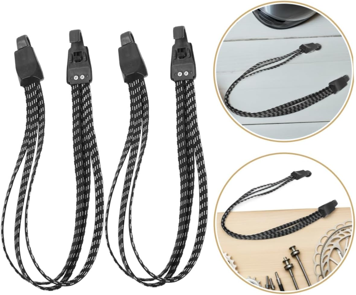 UPKOCH 4Pcs Bike Tie down Straps Heavy Duty Elastic Luggage Fix Straps for Mountain Bike Rack Adjustment Stable Cargo Lashing for Travel image number 6