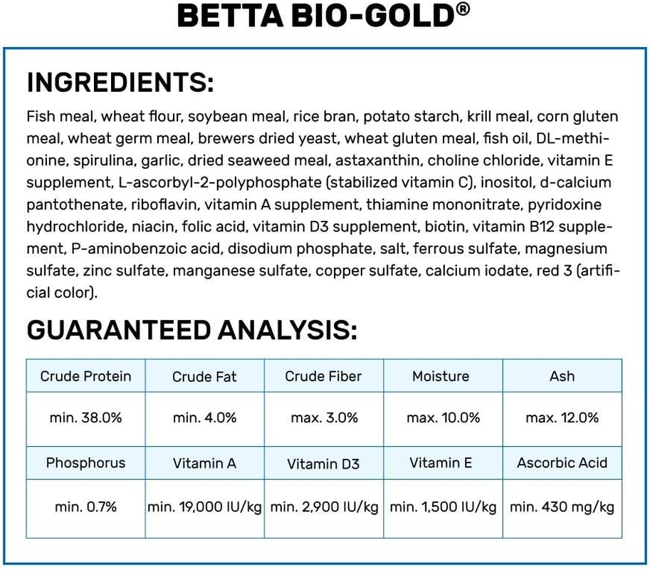 Hikari Tropical Betta Bio-Gold Fish Food, 0.70 Oz (20G)