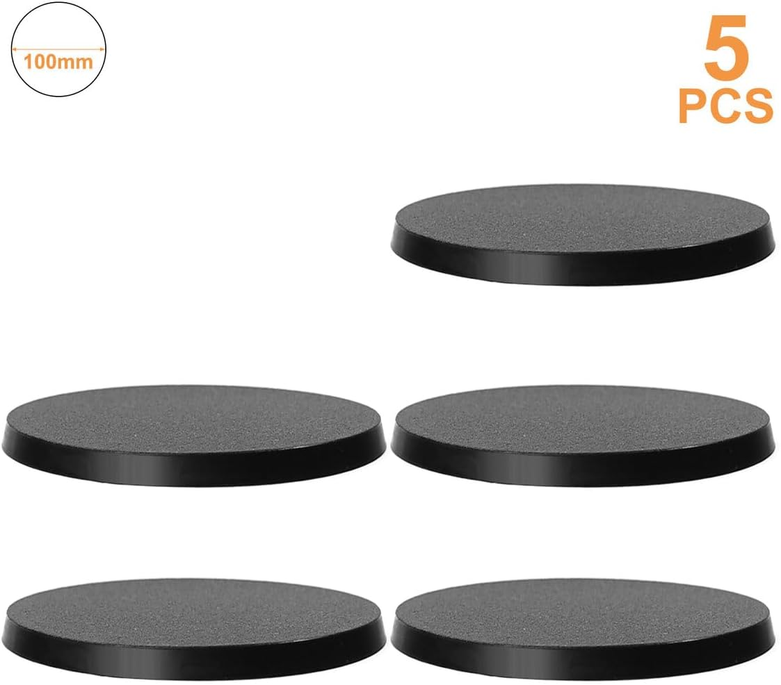5Pcs 100Mm round ABS Model Bases for Wargames Table Games MB11100-5 image number 3
