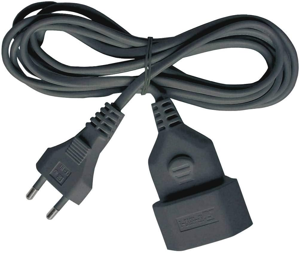 Brennenstuhl Plastic Extension Cable for Indoor Use, 5 M Cable, with Euro Plug and Coupling, Black