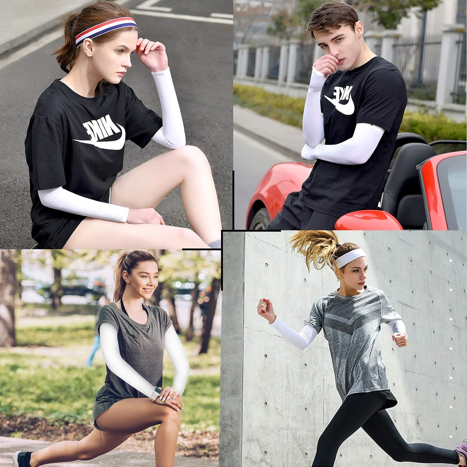 UV Sun Protection Arm Sleeves for Women Men Youth, Beister Arm Warmers Outdoors Arm Covers for Running,Hiking,Mountaineering,Golfing,Gardening,Cycling,Volleyball image number 3