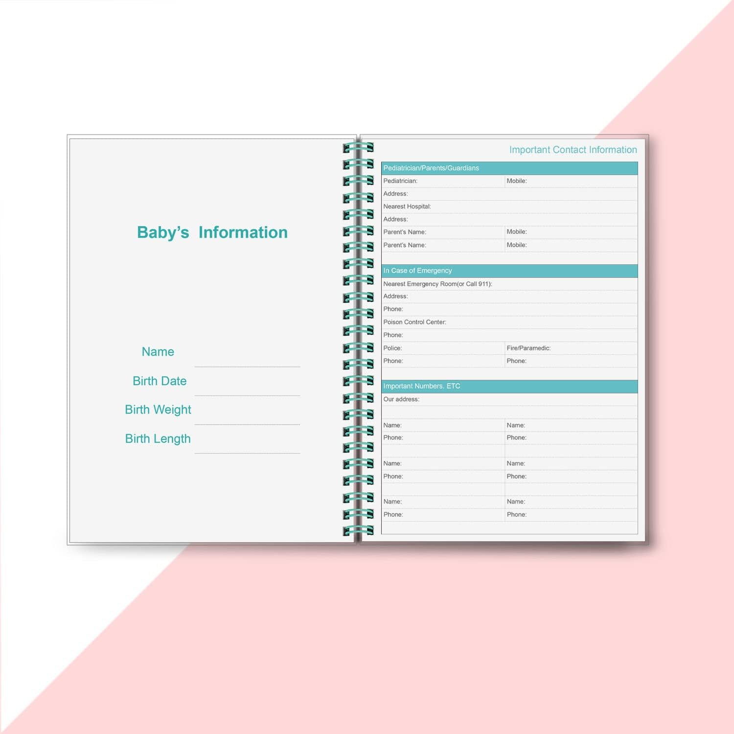 Baby'S Daily Log Book - A5 Baby Care Planner for Newborns, Schedule for Tracking Newborn'S Daily Routine, 152 Easy to Fill Pages Track and Monitor Nursing, Sleep, Feeding, Diapers, Pumping and More image number 1