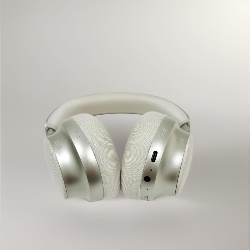 TEISCHE Wireless Headphones with Bluetooth 5.3, 40H Autonomy, Clear Sound with Strong Bass, Foldable and Adjustable, Microphone for Calls, Convenient and Compatible (Champagne) image number 5