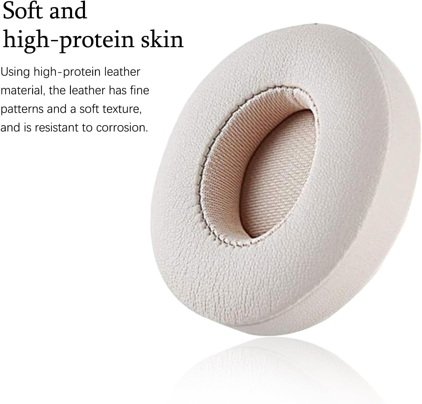 RIBHNXHI Replacement Ear Pads for Beats Solo 3 Wireless Headphones, Premium Memory Foam Ear Cushions Compatible with Solo 2 & Solo 3, Enhanced 3M Adhesive Design, Replacement Ear Pads (Leather-Pink) image number 3