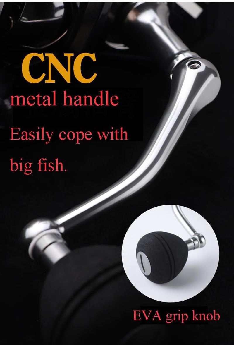 Metal Spinning Fishing Reel, 7800 10000 12000 Series,Aluminum Alloy Trolling Fishing Reels, Baitcasting Fishing Reels,Drag of 35.3Lb |16Kg.Anti Seawater Corrosion. image number 4