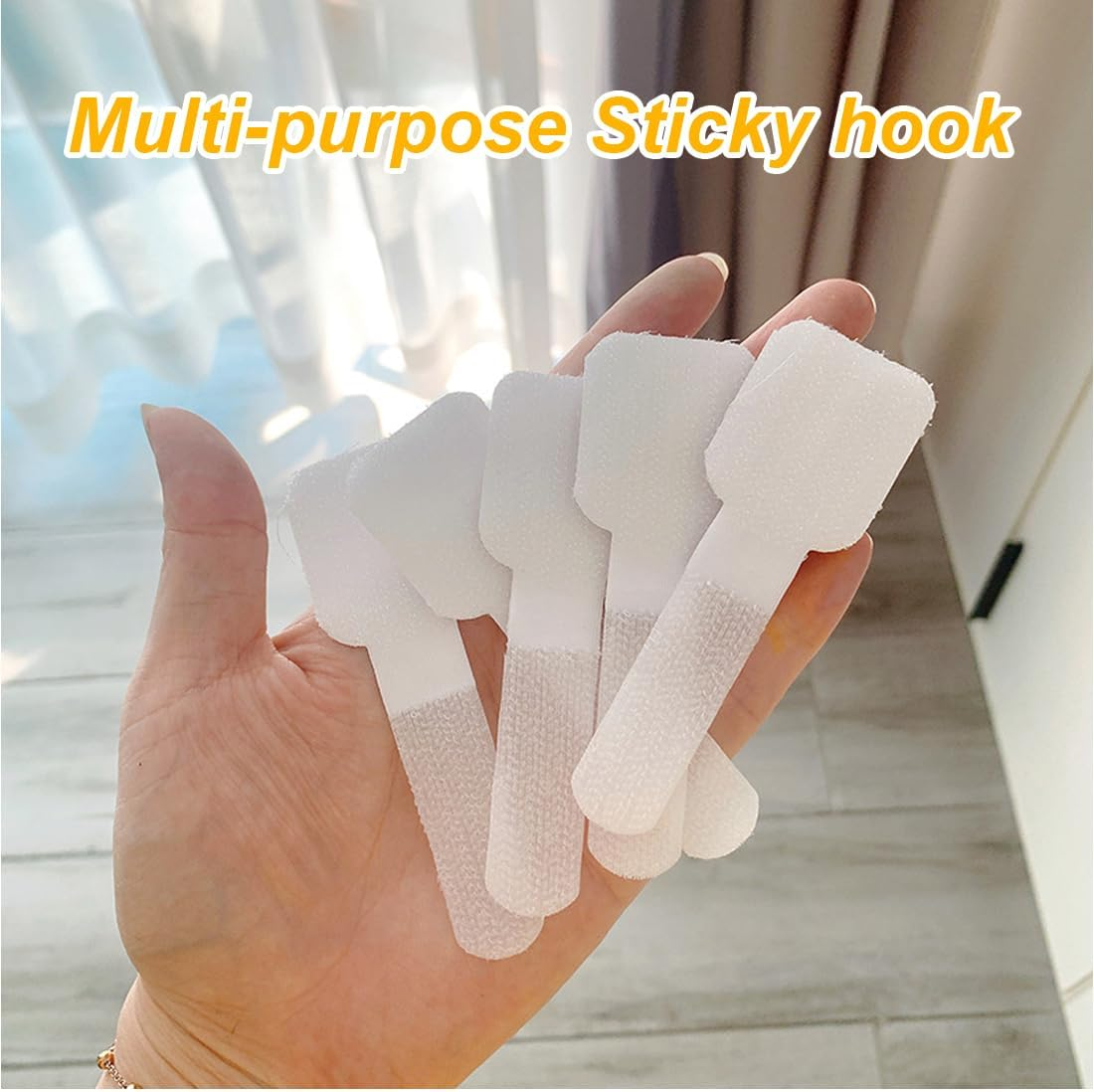 Weddhuis 50 Piece Outdoor Adhesive Hooks, Suitable for Cat Net Balcony, Cat Net for Balcony, No Drilling, Cat Net No Drilling, Cat Protection Net image number 5