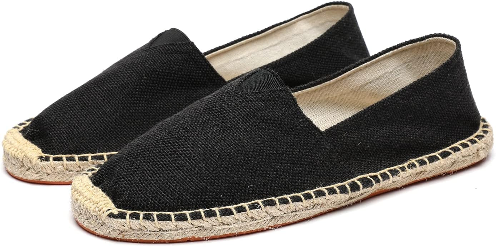 Mintzice Men'S Solid Comfortable Slip on Canvas Espadrilles Flat image number 5