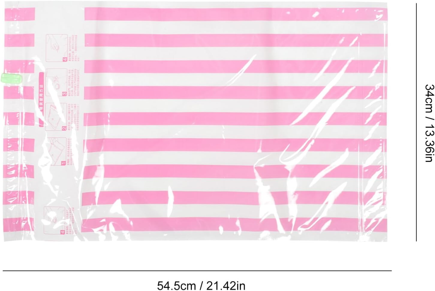 Cabilock 10Pcs Hand-Rolled Vacuum Compression Bags for Travel Space Saver Storage Bags for Packing Clothes in Luggage Suitcase image number 1