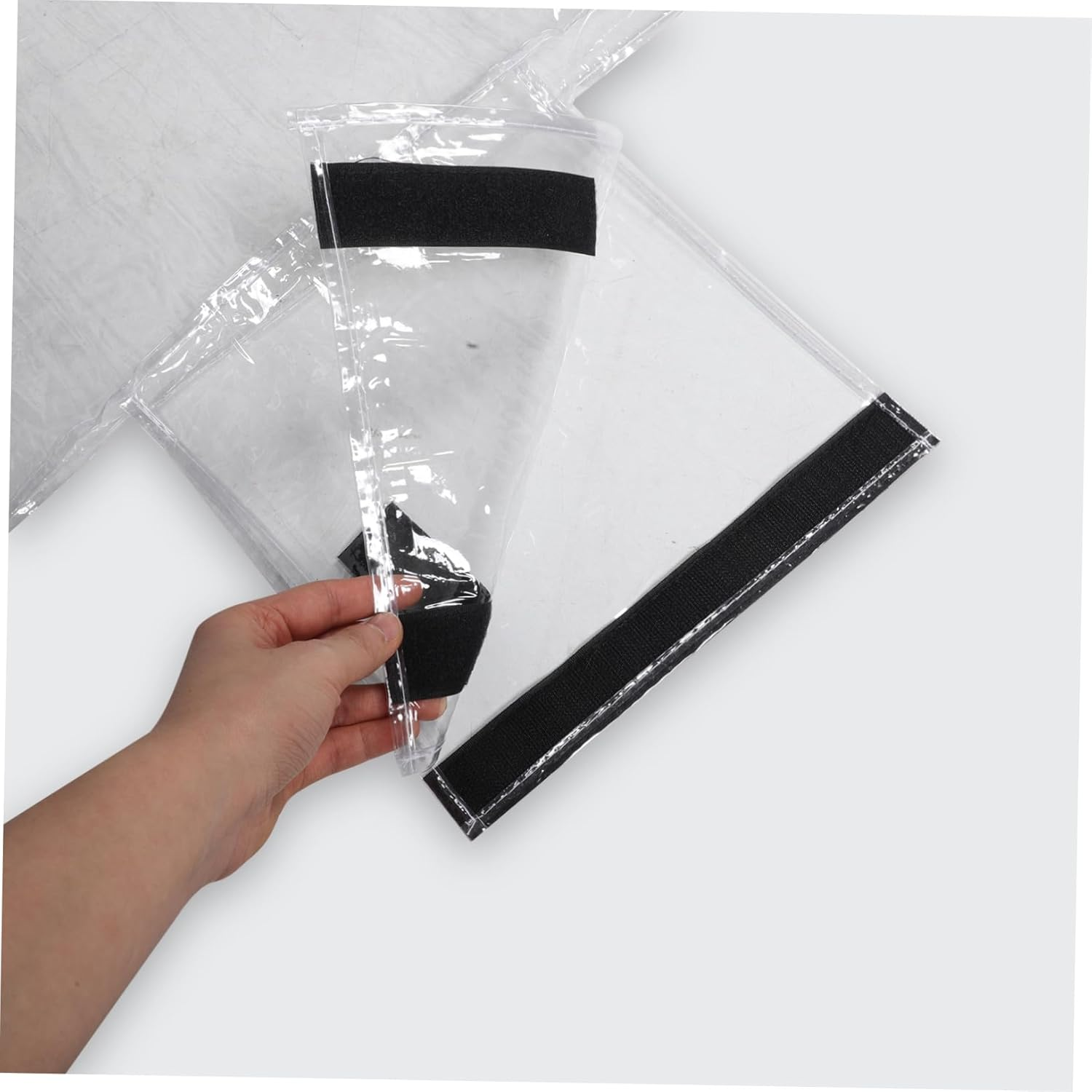 DEARMAMY Luggage Case Protective Cover and Scratch Travel Suitcase Cover Protector Reusable Plastic for Carry Suitcases Fits