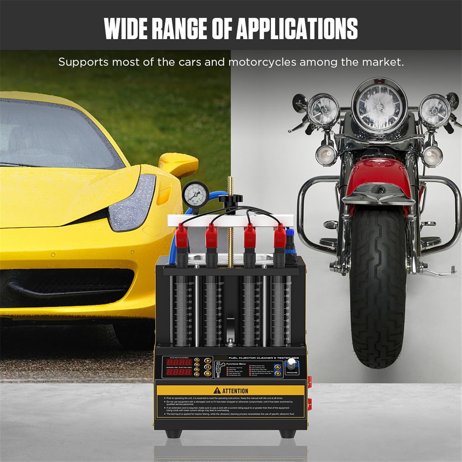 Fuel Injector Cleaner & Tester, CT160 Automotive Fuel Injection Systems Cleaners Tester,Fuel System Cleaners Testers 110V/220V image number 4