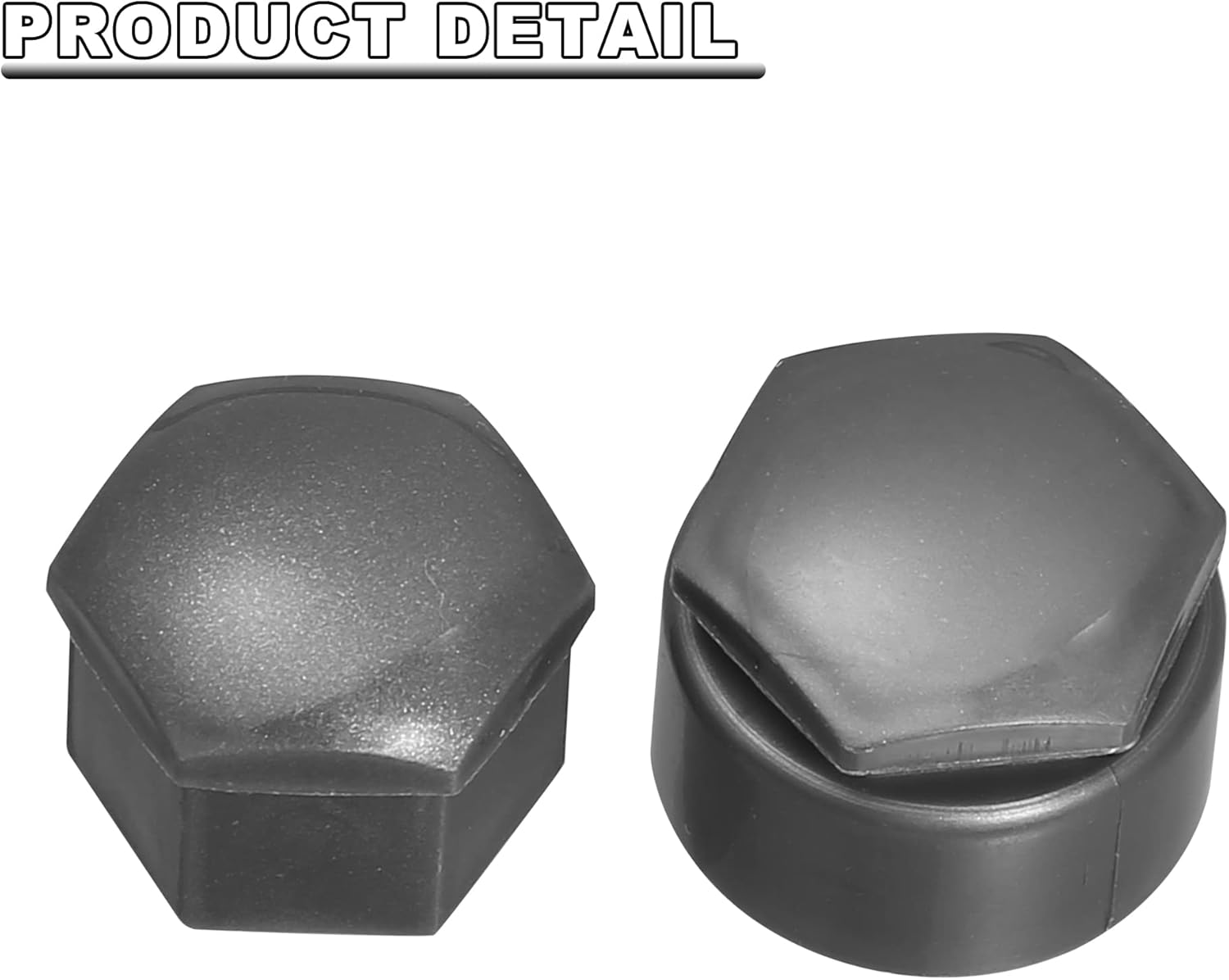 X AUTOHAUX 20Pcs 17Mm ID Wheel Lock Lug Bolt Nut Cover Caps Center Cover Bolt Locking Caps with Clip Tool Set for Audi Gray image number 6