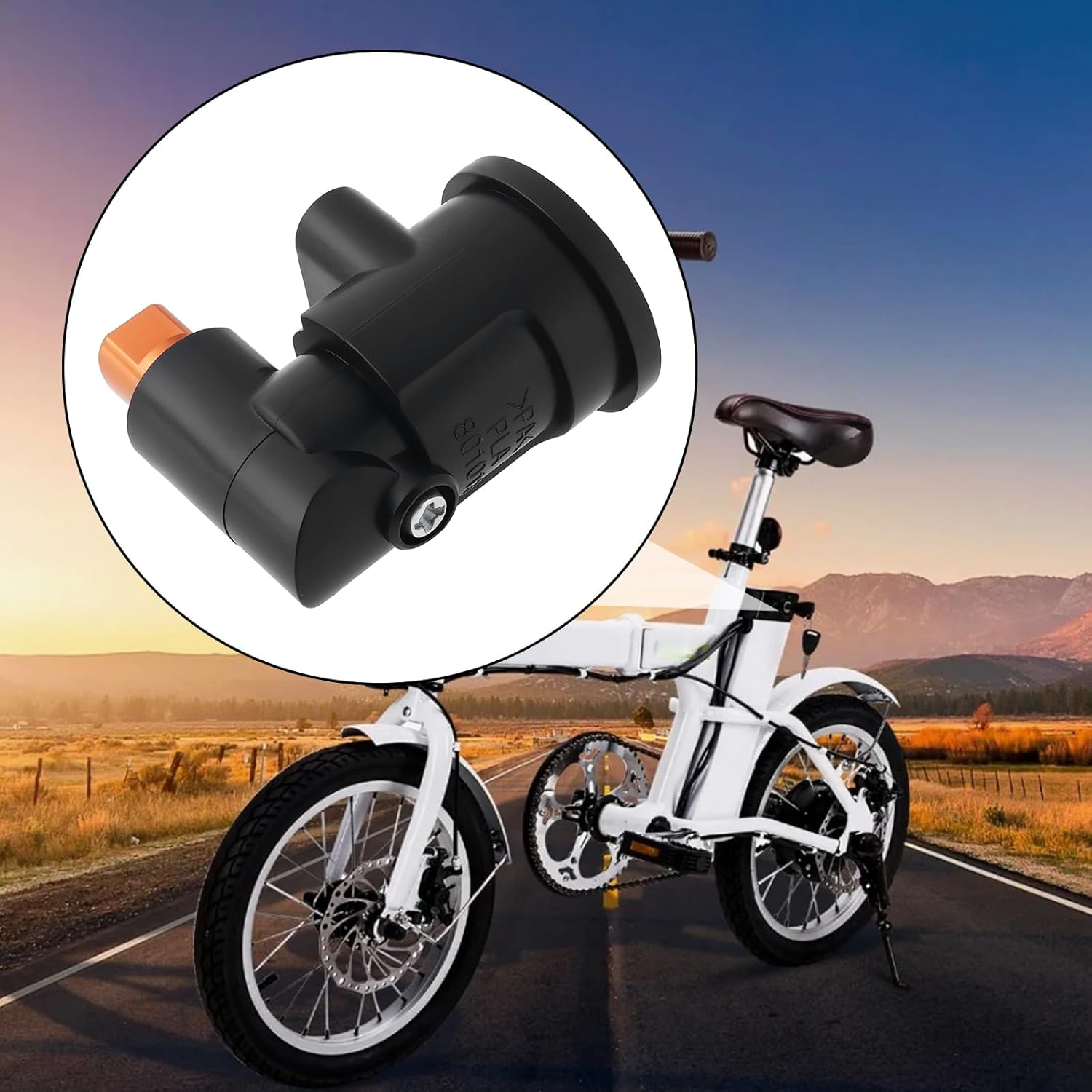SING F LTD Electric Bike Battery Lock with 2 Keys Compatible with Vitesse Force and Compatible with Vitesse Vigour Electric Bikes image number 1