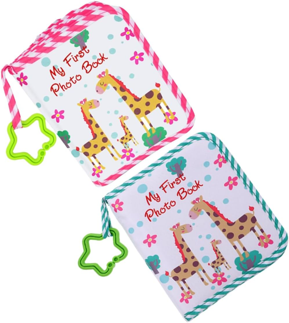 2Pcs Soft Cloth Photo Album My First Keepsake Book for Newborns Holds Pictures Durable Parent Friendly like Design for Cherishing Memories image number 6