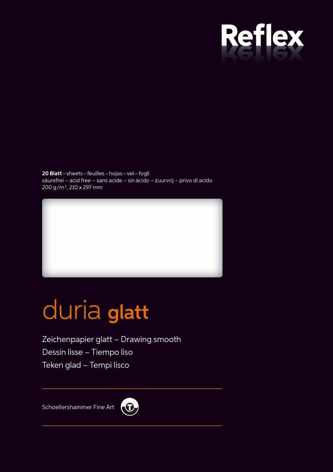 Schoellershammer Duria Smooth White Cartridge Paper A4 200Gsm 20 Sheets VF5003365 image number 1