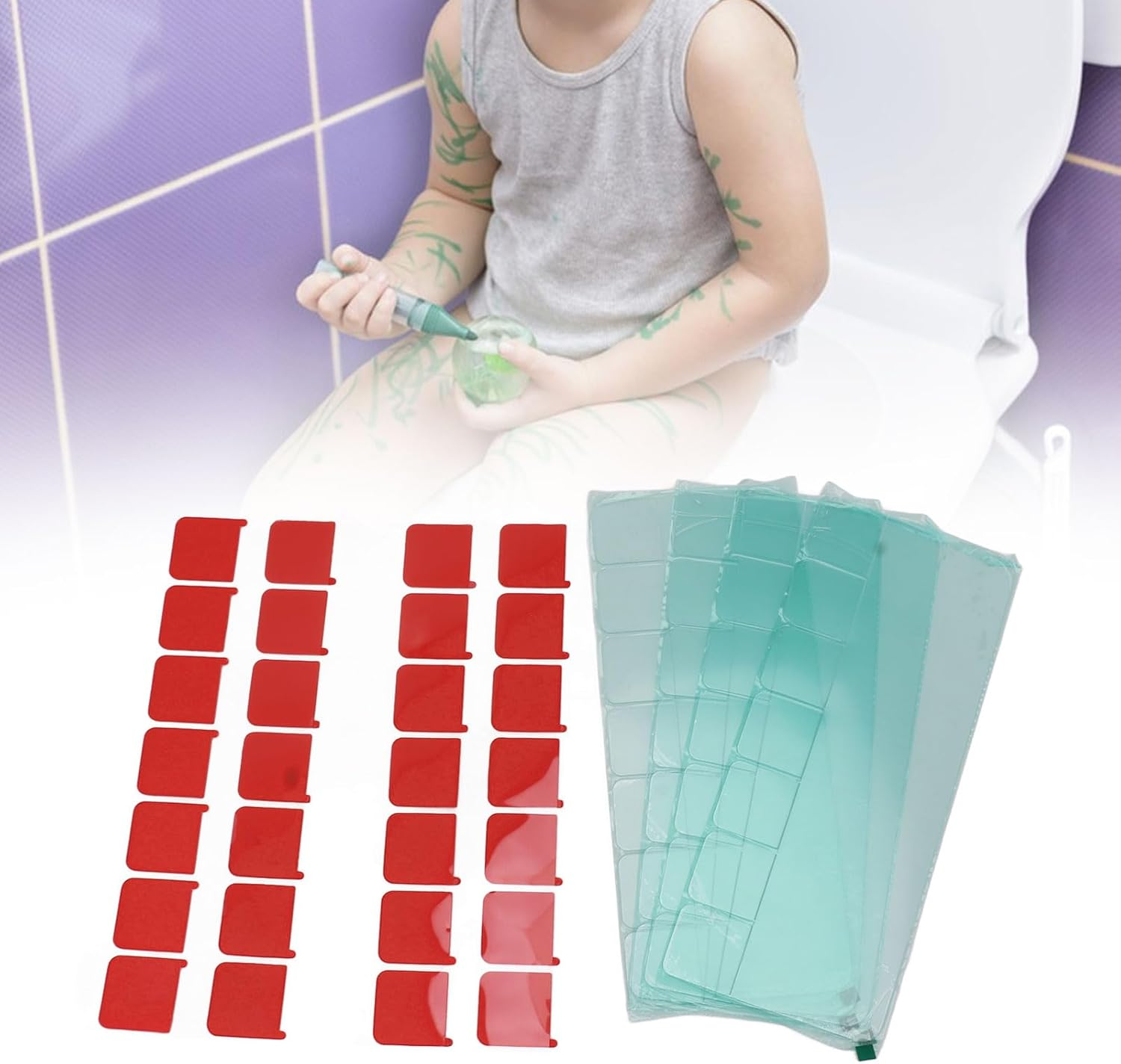 4 Sets Toilet Guard Prevents Kids and Adult from Peeing to Keep Toilet Clean, Pee Guard for Toilet, Potty Training Pee Guard with Strongest Stickiness image number 4