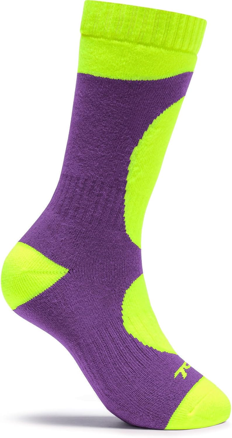 TSLA 1Pack Kids' Thermal Ski Socks, Cushioned & Insulated Calf-Length Snowboard Socks for Cold Weather image number 4