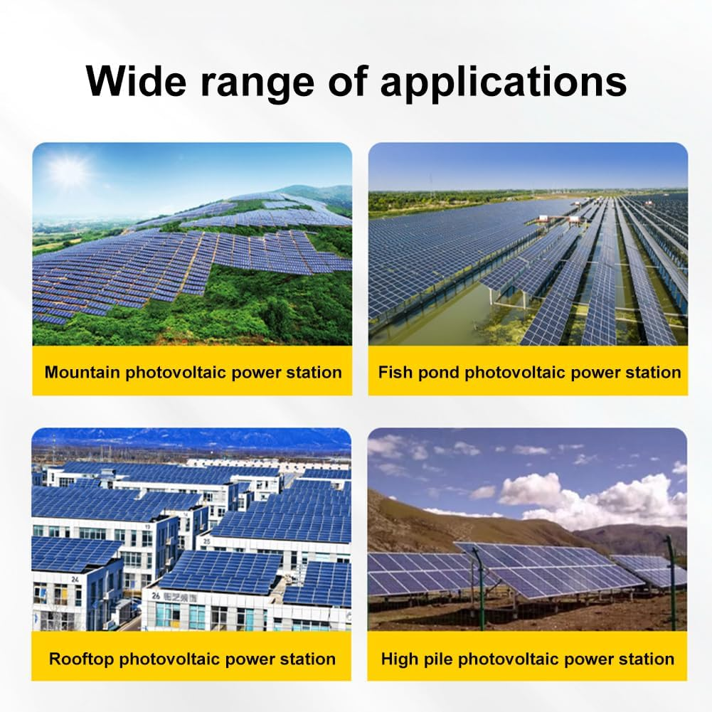 VIGORES Solar Panel Cleaning Brush, Solar PV Cleaning Rotary Brush, Electric Rotary Brush with Extension Rod for Windows, Glass and Solar Panels 7M 220V (7M) image number 4