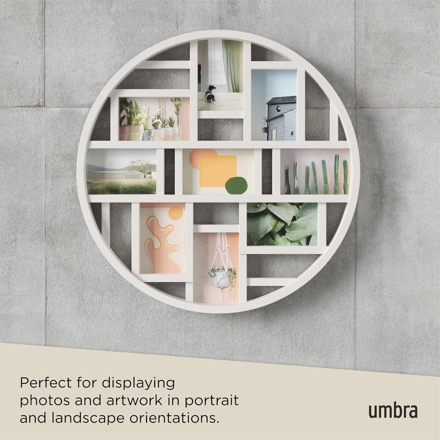 Umbra Luna 9-Opening Collage Wall Frame, White