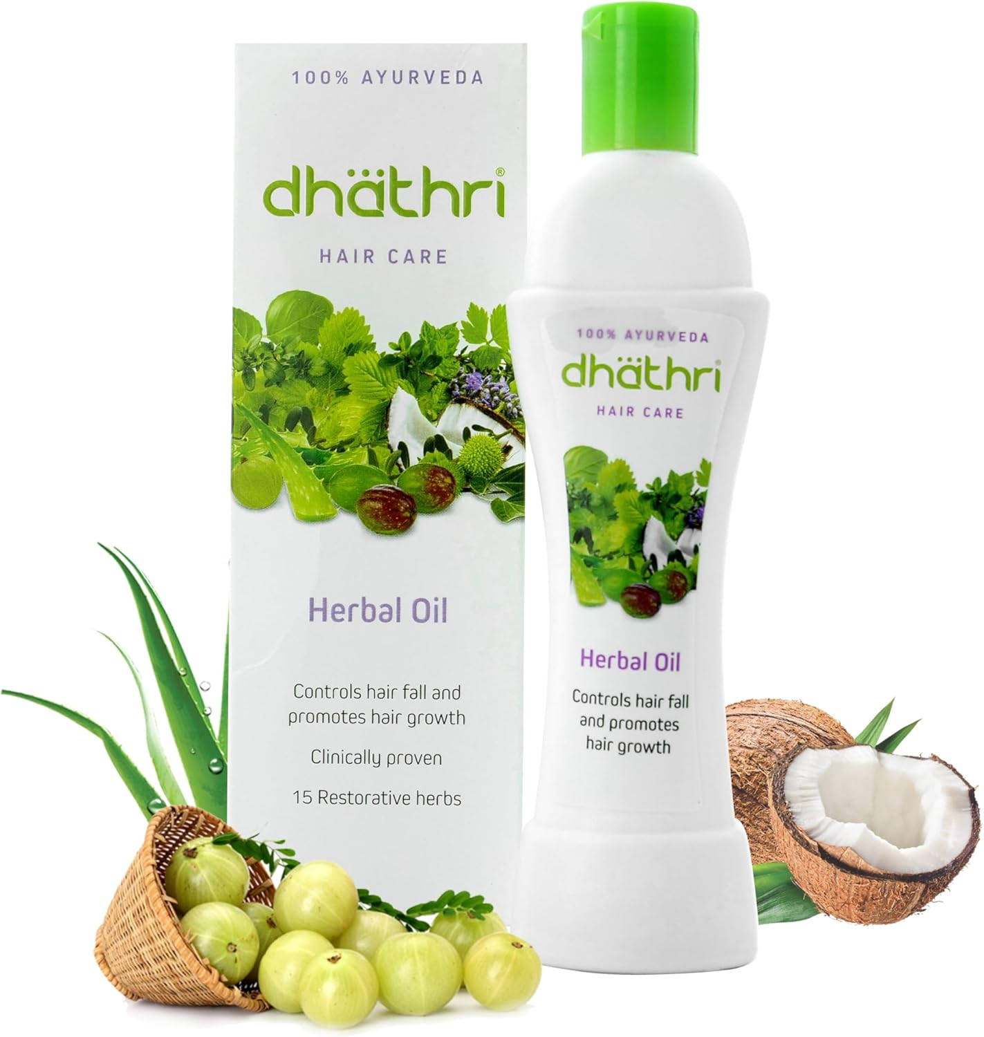 Dhathri HAIR CARE Herbal Oil Pack of 1-100 Ml Each image number 4