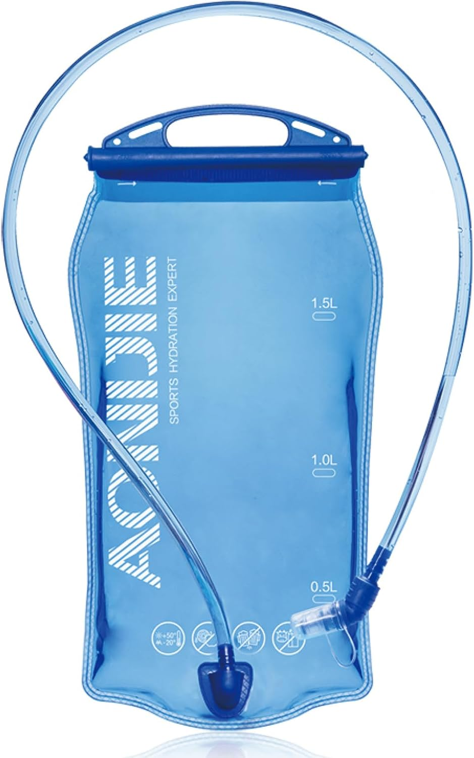 TRIWONDER 1L/1.5L/2L/3L BPA Free Hydration Bladder Hydration Pack Water Reservoir for Bicycling Hiking Camping Backpack - 01 Tpu Bladder - 1.5L image number 4