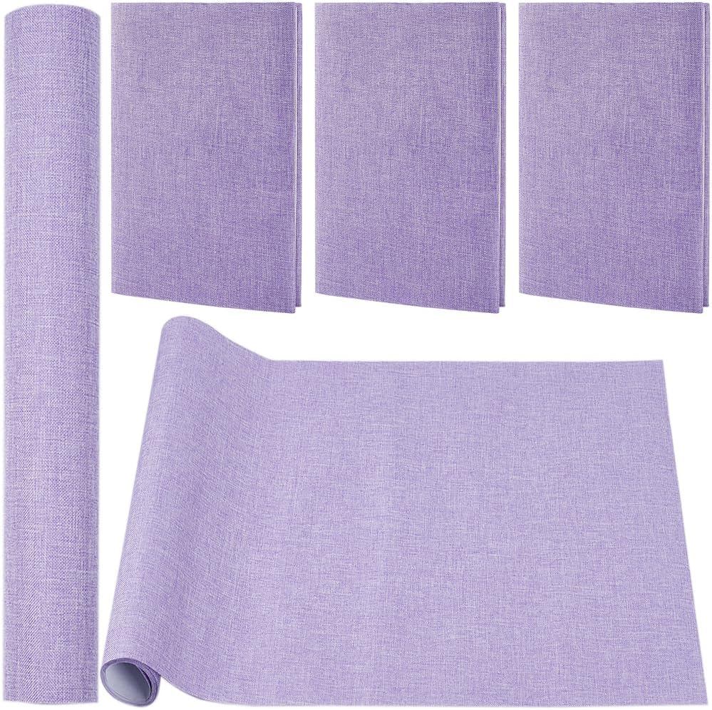 CRASPIRE 51 X 11.8" Linen Book Cloth Lilac for Books Binding Fabric Surface Paper Backed Bookcover Densely Woven Cloth Books Album Scrapbooking Archival Covering Protector Bookbinding Supplies image number 6