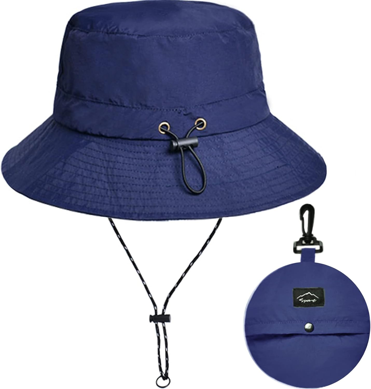 Waterproof Bucket Hat for Women and Men - UV Protection Beach Sun Hat Fishing Safari Boonie Hat Rain Hat Adjustable Packable image number 1