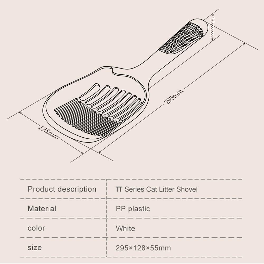 BPS Plastic Shovel for Cat Litter Tray with Comfortable Handle Sand Collector Plastic BPS-5589 image number 5